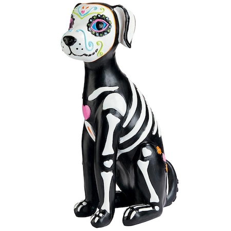 Design Toscano Dia de los Muertos El Perro Sugar Skull Dog Statue QL180927